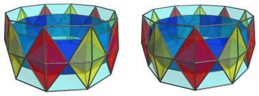 The
deca-augmented 5,10-duoprism, showing second 10 of 50 square pyramids