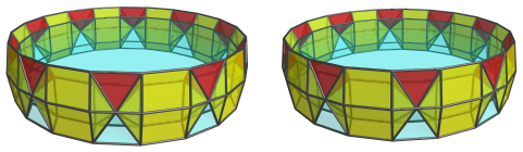 The
deca-augmented 5,20-duoprism, showing second 10 of 50 square pyramids