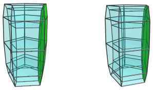 The
5,10-duoprism, showing 1/5 decagonal prisms