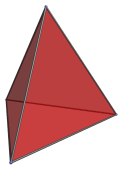 Cell-first projection of
pentachoron