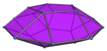 The pentagonal
orthobicupola