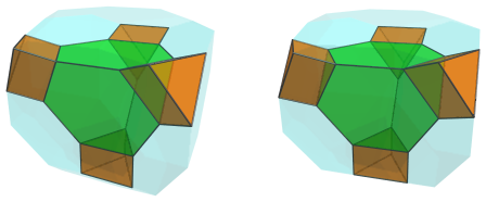 Parallel projection
of the augmented cantitruncated 5-cell, showing 4 triangular prisms