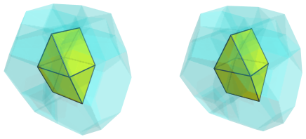 Perspective
projection of the augmented cantitruncated 5-cell, centered on a
gyrobifastigium