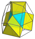 Parallel projection
of the cantellated 5-cell, adding 4 triangular prisms