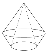 Concentric-cones-with-frustum projection of cylindrone