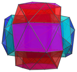 Perspective
projection of the grand antiprism's two rings, from another angle