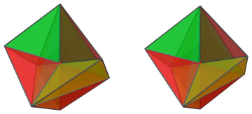 Parallel
projection of the bidecachoron, showing 10/12 near side cells