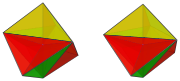 Parallel
projection of the bidecachoron, showing 12/12 far side cells