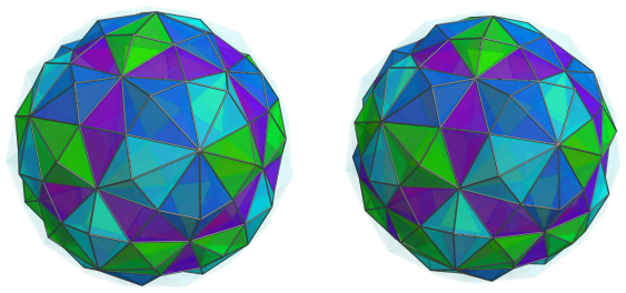 Parallel
projection of the joined 120-cell, showing 60/60 cells in 5th layer