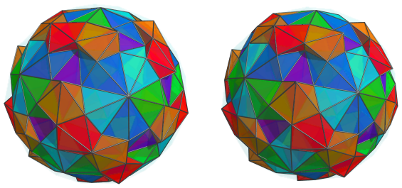 Parallel
projection of the joined 120-cell, showing 40/60 cells in 6th layer