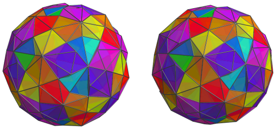 Parallel
projection of the joined 120-cell, showing 40/60 cells in 7th layer