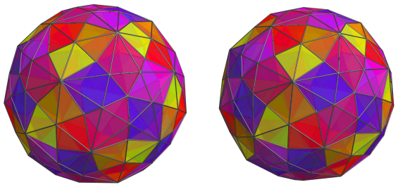 Parallel
projection of the joined 120-cell, showing 60/60 cells in 7th layer