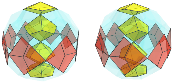 Parallel
projection of the square antitegmatic hecatontetracontatetrachoron, showing 6th
ring