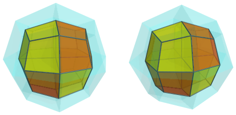 Parallel
projection of the triangular antitegmatic hexacontatetrachoron, showing 8/8
nearest cells