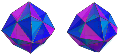 Parallel
projection of rhombipyramidal hecatonenneacontadichoron, showing 48/48 2nd
layer cells