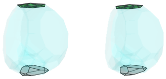 Parallel
projection of the tetrahedral magnaursachoron, showing equatorial cuboctahedron
and truncated tetrahedron