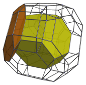 Parallel projection of omnitruncated
5-cell, with 3rd cell surrounding nearest cell shown