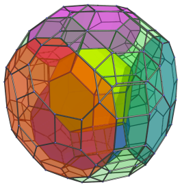 Perspective projection of omnitruncated tesseract