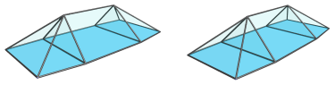 The square magnabicupolic
ring, seen from the side, showing octagonal prism