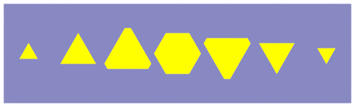 Cross-sections of a
cube